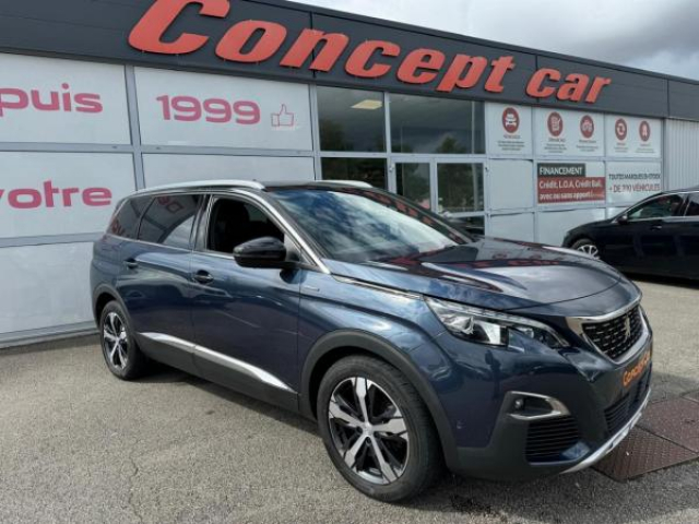 PEUGEOT 5008 GT Line 1.5 BlueHDi 130cv + ATTELAGE + PACK CUIR + VISIO PARK 2 + SON FOCAL